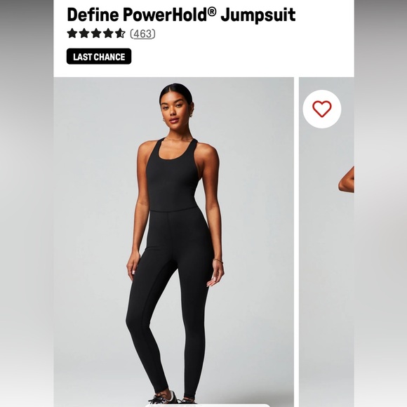 Fabletics Define Powerhold Jumpsuit XS Black - Picture 2 of 8